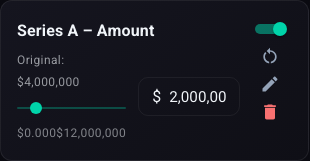 Funding lever card after sliding to $2M